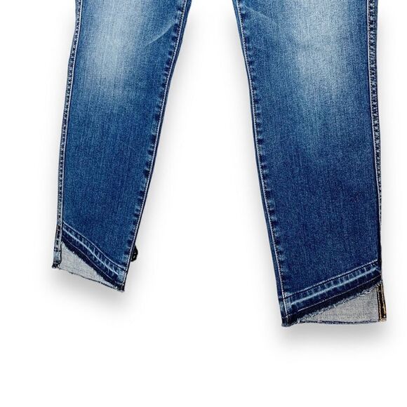 7 For All Mankind Roxanne Ankle Cropped Jean with Diagonal Hem Women’s - Size 25 - Picture 6 of 15